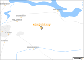 map of Mokrinskiy