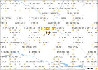 map of Mokřiny