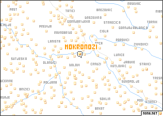 map of Mokronozi