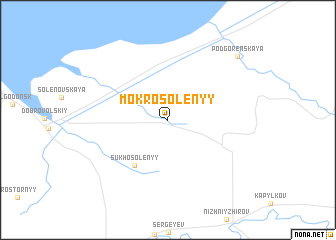 map of Mokrosolënyy