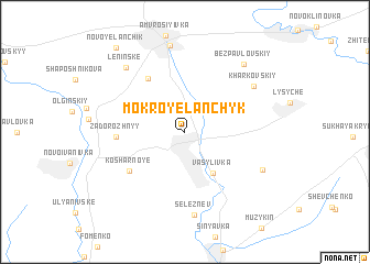 map of Mokroyelanchyk