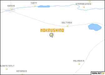 map of Mokrushino