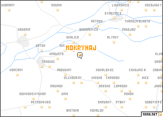 map of Mokrý Háj