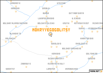 map of Mokryye Gogolitsy