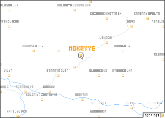 map of Mokryye