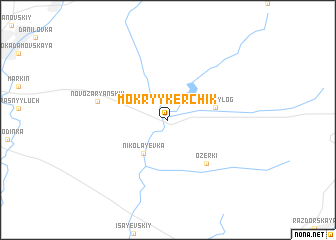 map of Mokryy Kerchik
