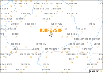map of Mokrzyska