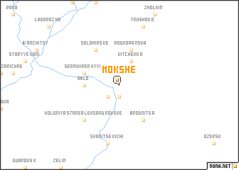 map of Mokshe