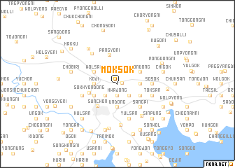 map of Mŏksŏk