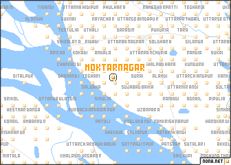map of Moktārnagar