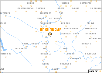 map of Mokunwaje