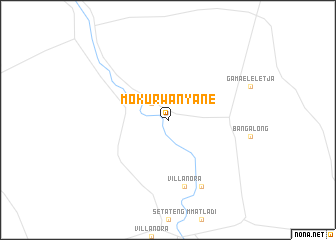 map of Mokurwanyane