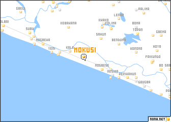 map of Mokusi