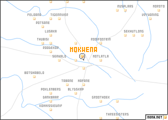 map of Mokwena