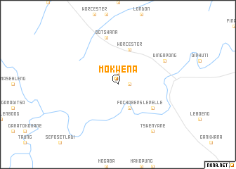 map of Mokwena