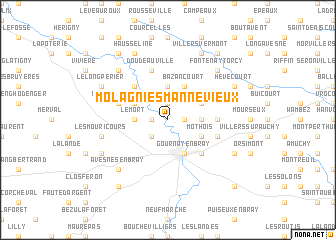map of Molagnies-Mannevieux
