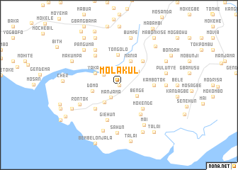 map of Molakul