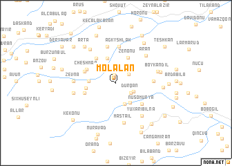 map of Molalan