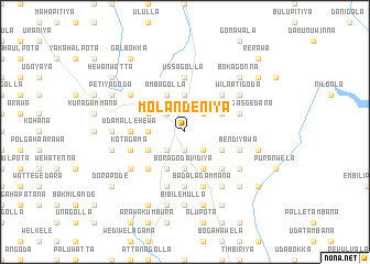 map of Molandeniya