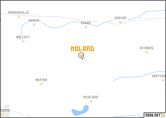 map of Moland