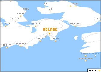 map of Moland