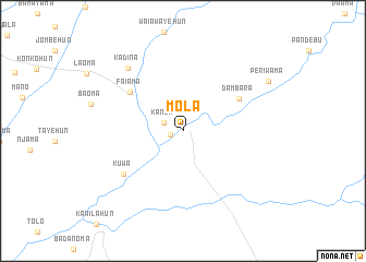 map of Mola