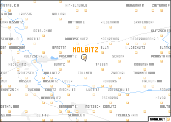 map of Mölbitz