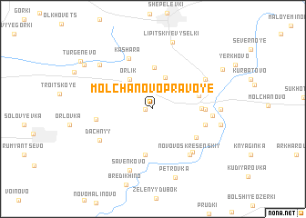 map of Molchanovo Pravoye