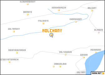 map of Molchany