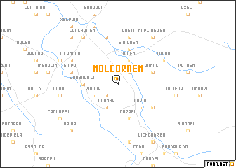 map of Molcornem