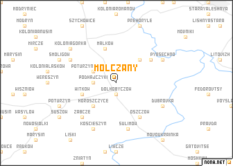 map of Mołczany