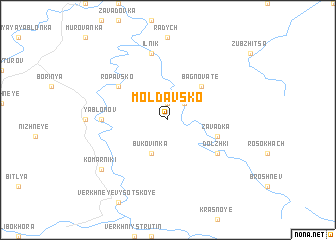 map of Moldavsko