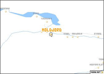 map of Moldjord