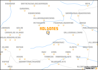 map of Moldones