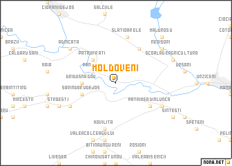 map of Moldoveni