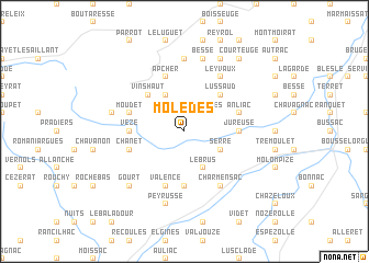 map of Molèdes