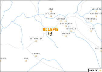 map of Molefis