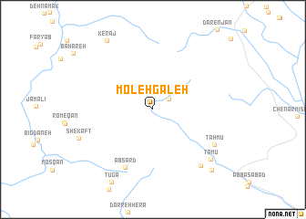 map of Moleh Gāleh