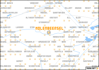 map of Molenbeersel