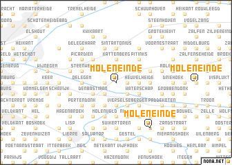 map of Moleneinde