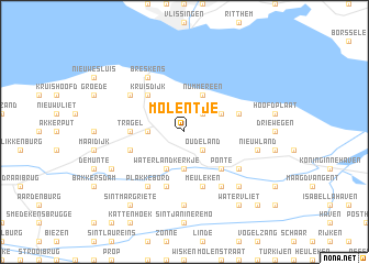 map of Molentje