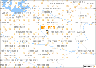 map of Moléon