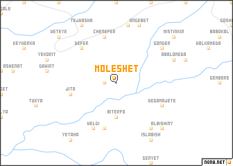 map of Moleshet