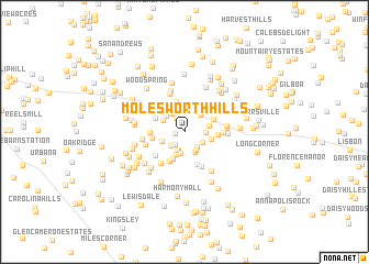 map of Molesworth Hills