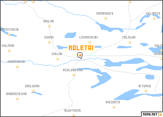 map of Molėtai