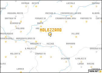 map of Molezzano