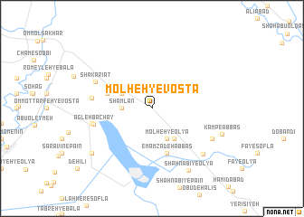 map of Molḩeh-ye Vostá