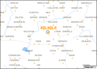 map of Mølholm