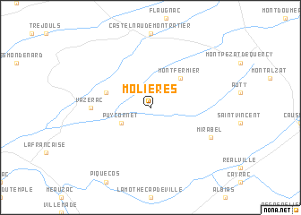 map of Molières