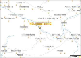 map of Molina Aterno